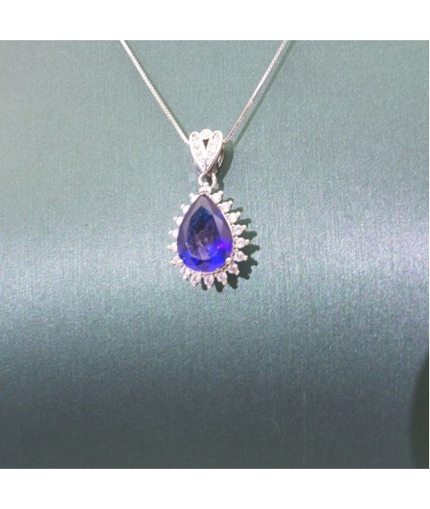 Natural Sapphire with jewel pendant necklace